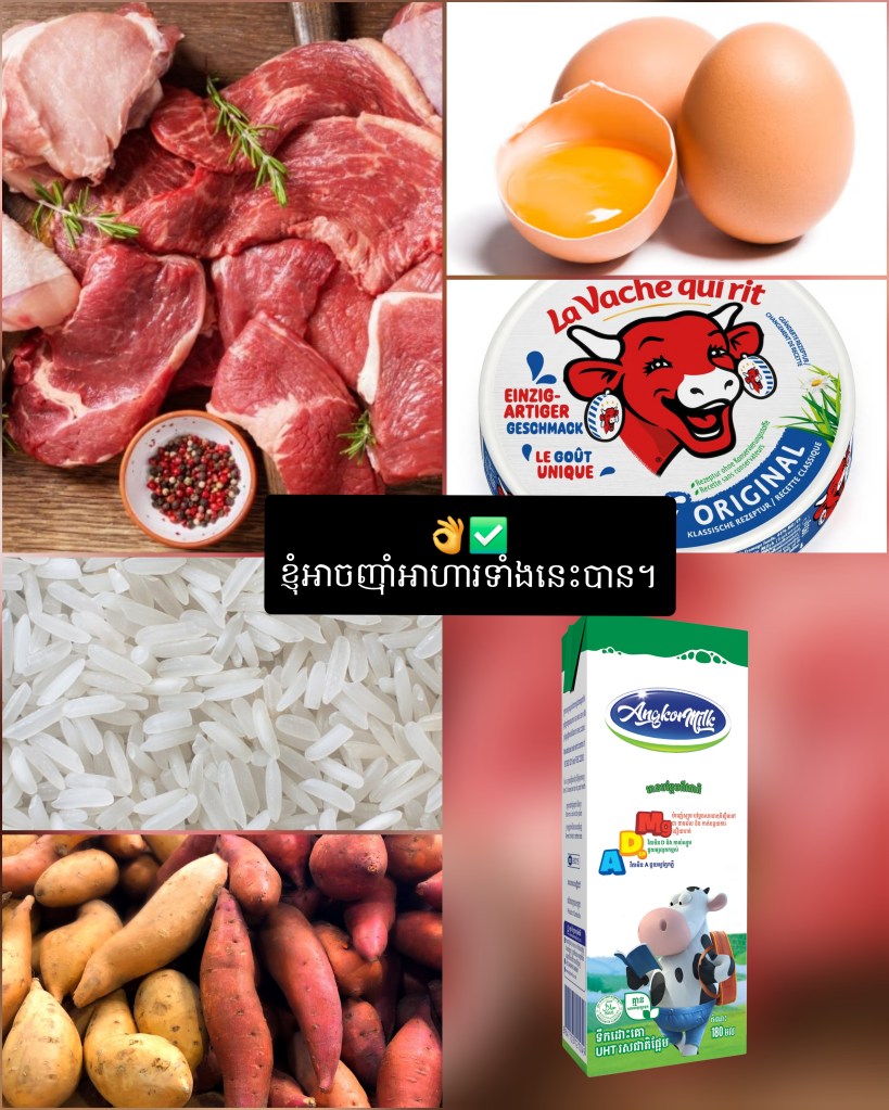 Sur ce collage, j'indique (grâce à une traduction Google trad) que "je peux manger ces aliments". Pourquoi ceux-ci ? Parce que les régimes végétarien/vegan, et les intolérances aux produits laitiers commencent quant à eux à être très connus et a amené de la confusion quand on essaie de partager d'autres intolérances.

EN: this card is here to indicate the ingredient you can eat. Why those specifically ? Because dairy intolerance and vegetarian diets are becoming very popular and bring confusion when it comes to share other diet requirements.